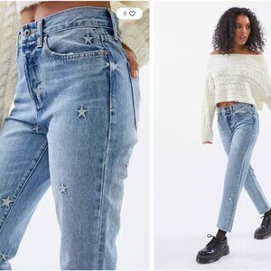 Pistola Charlie Star Embroidered Straight Leg Jean – Supernova Women's Size 29